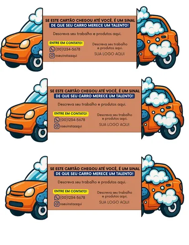 Cartão Lava-Rápido & Auto